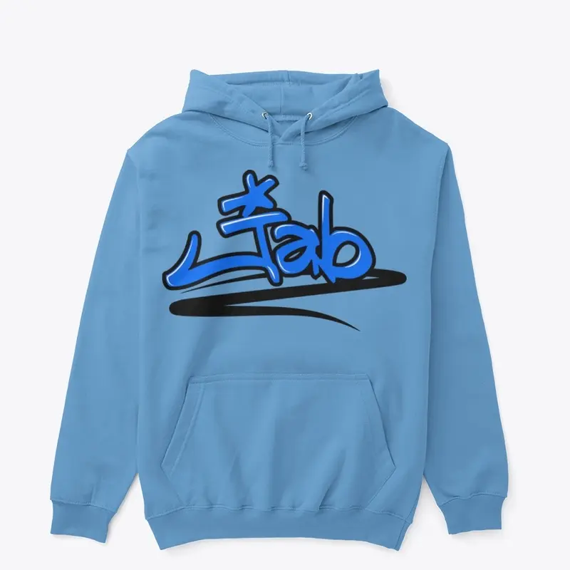 JAB Stenciled Hoodie Blue